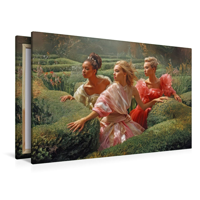 Premium Textil-Leinwand Gartenlabyrinthe