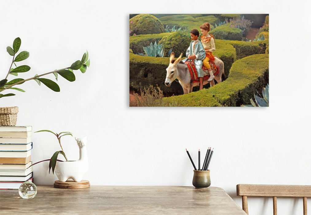 Premium Textil-Leinwand Gartenlabyrinthe