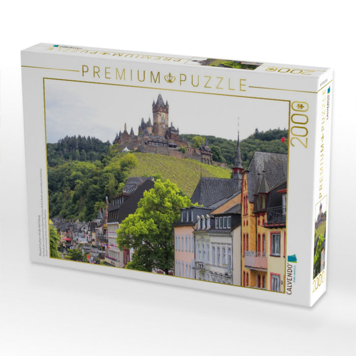Moselort Cochem mit der Reichsburg - CALVENDO Foto-Puzzle'