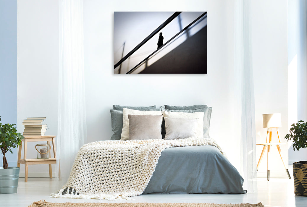 Premium Textil-Leinwand Wenn Linien zu Emotion werden.
