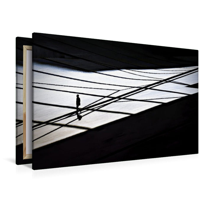 Premium Textil-Leinwand Die Eleganz der Kontur.