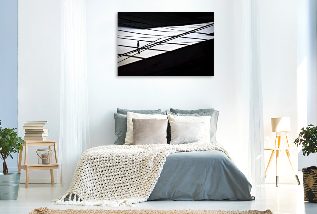 Premium Textil-Leinwand Die Eleganz der Kontur.