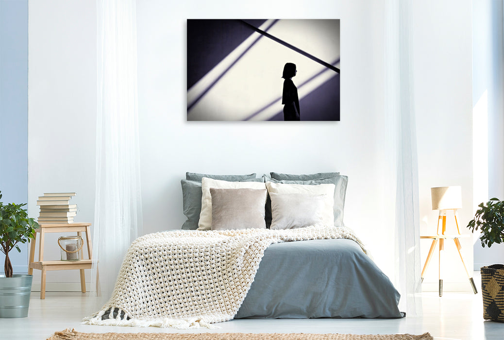 Premium Textil-Leinwand Sinnlichkeit im Linienfluss.