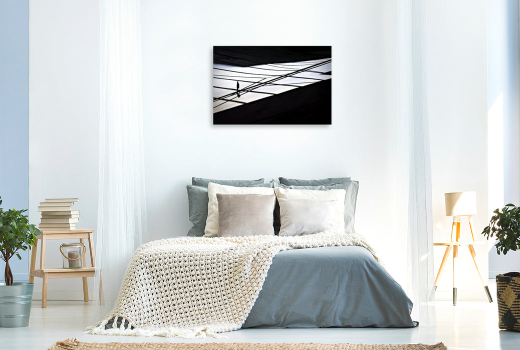 Premium Textil-Leinwand Die Eleganz der Kontur.