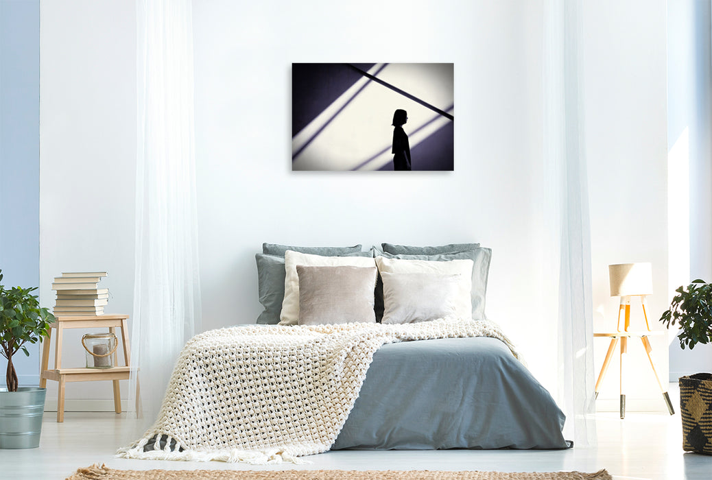 Premium Textil-Leinwand Sinnlichkeit im Linienfluss.