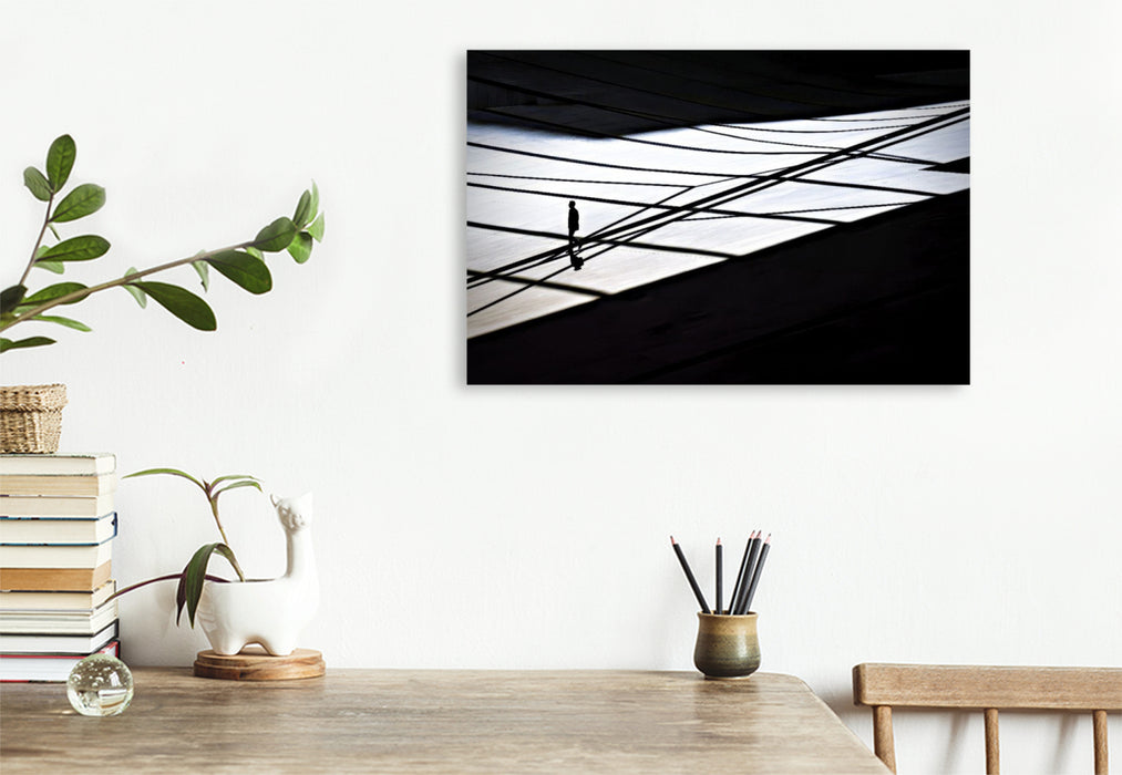 Premium Textil-Leinwand Die Eleganz der Kontur.