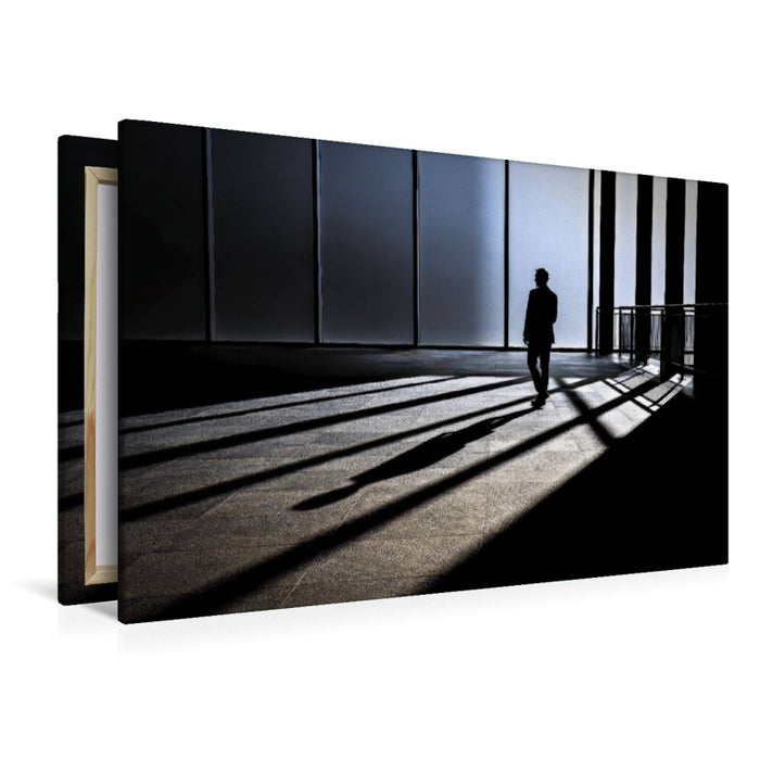 Premium Textil-Leinwand Ein Motiv aus dem Kalender Line Art - Aus Linien und Silhouetten
