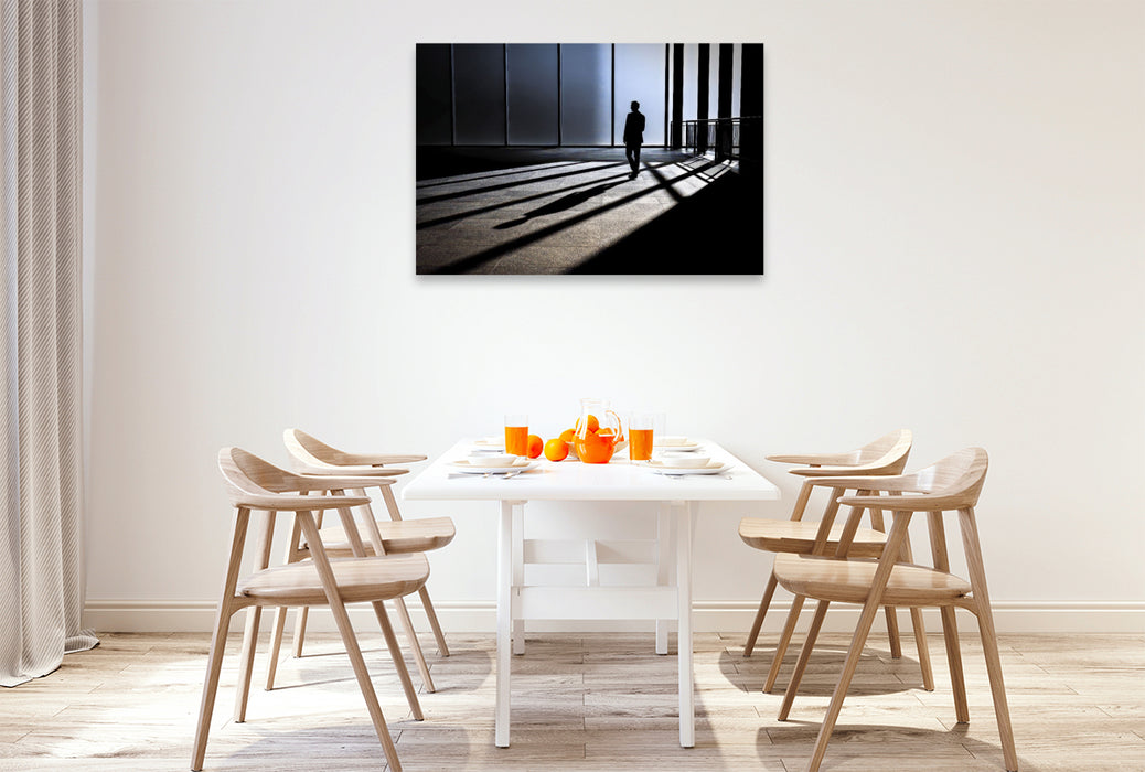 Premium Textil-Leinwand Ein Motiv aus dem Kalender Line Art - Aus Linien und Silhouetten
