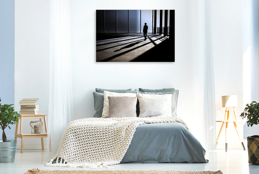 Premium Textil-Leinwand Ein Motiv aus dem Kalender Line Art - Aus Linien und Silhouetten