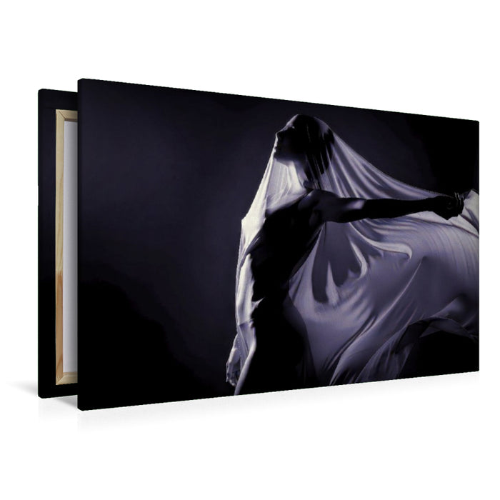 Premium Textil-Leinwand Schatten als Sprache — Silhouetten erzählen.