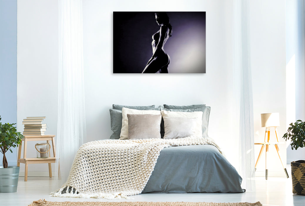 Premium Textil-Leinwand Zwischen Linie und Licht.