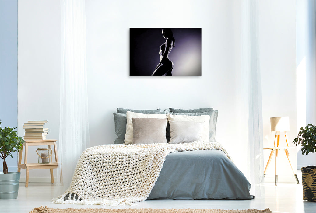 Premium Textil-Leinwand Zwischen Linie und Licht.