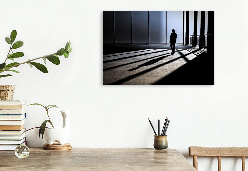 Premium Textil-Leinwand Ein Motiv aus dem Kalender Line Art - Aus Linien und Silhouetten