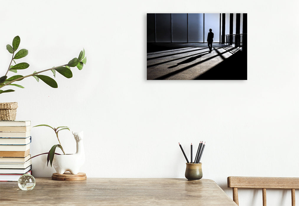 Premium Textil-Leinwand Ein Motiv aus dem Kalender Line Art - Aus Linien und Silhouetten