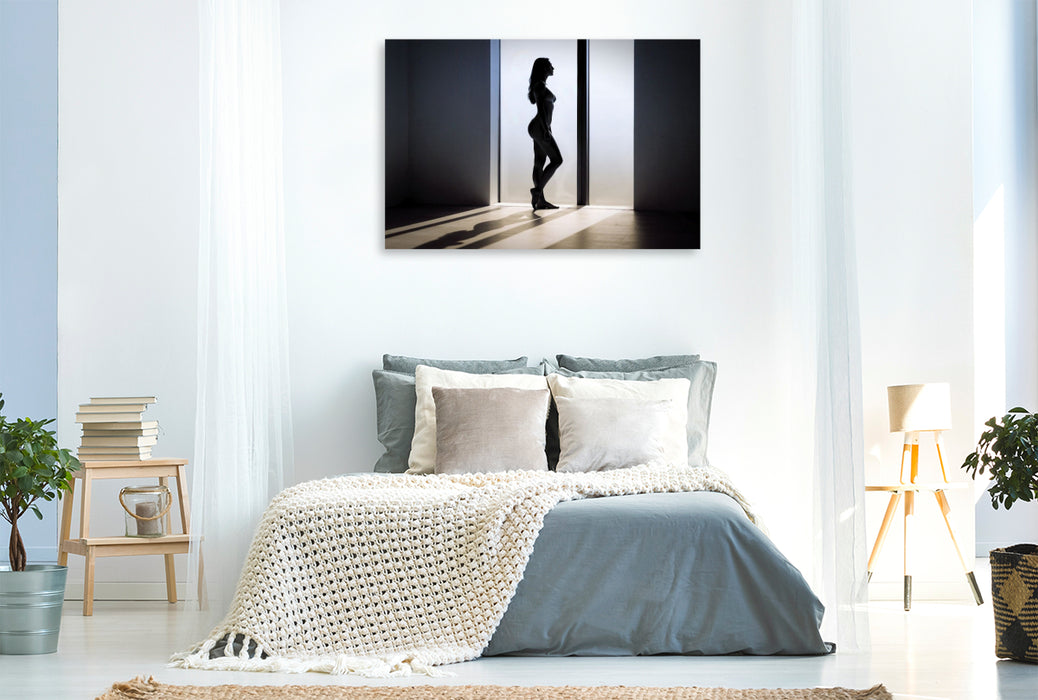Premium Textil-Leinwand Die Stille der Linien — feine Formen, die Ruhe atmen.