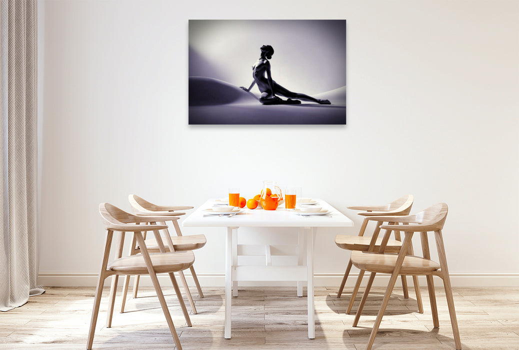 Premium Textil-Leinwand Die Eleganz der Kontur.