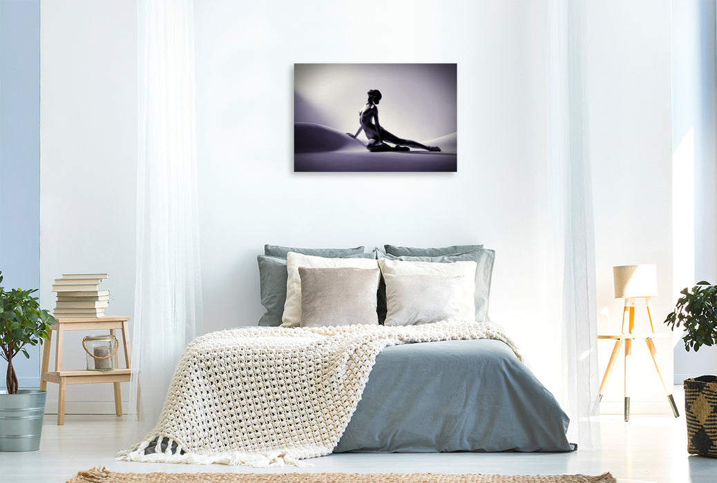 Premium Textil-Leinwand Die Eleganz der Kontur.