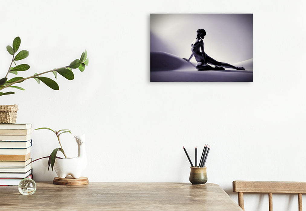 Premium Textil-Leinwand Die Eleganz der Kontur.