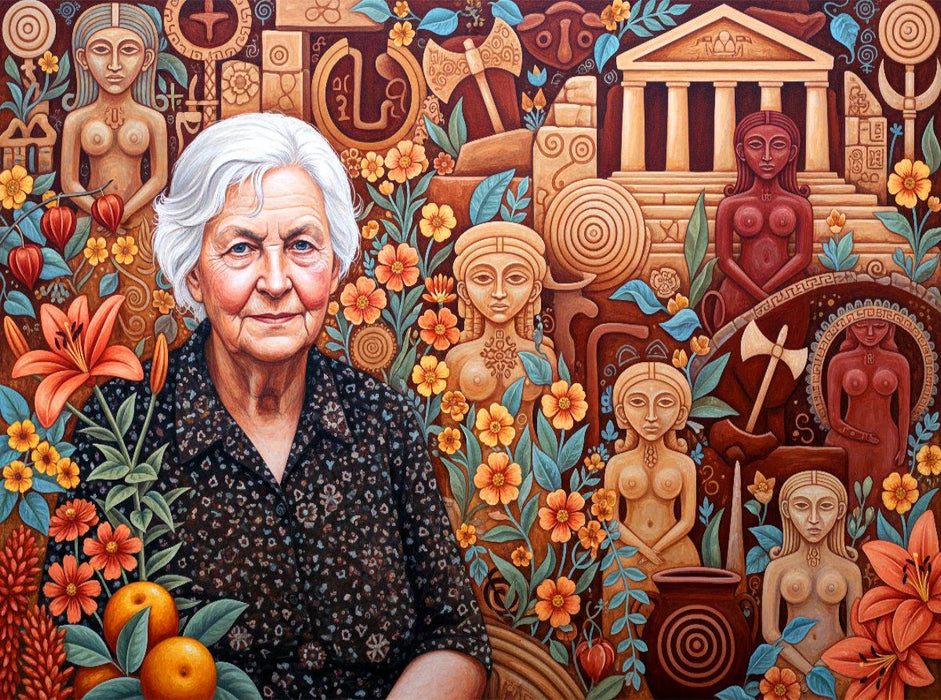 Marija Gimbutas (1921–1994), Archäologin, erforschte neolithische Kulturen Europas - CALVENDO Foto-Puzzle'