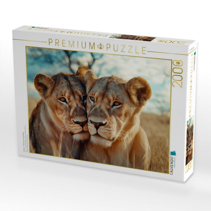 Löwen - Vertrauen und Stärke - CALVENDO Foto-Puzzle'