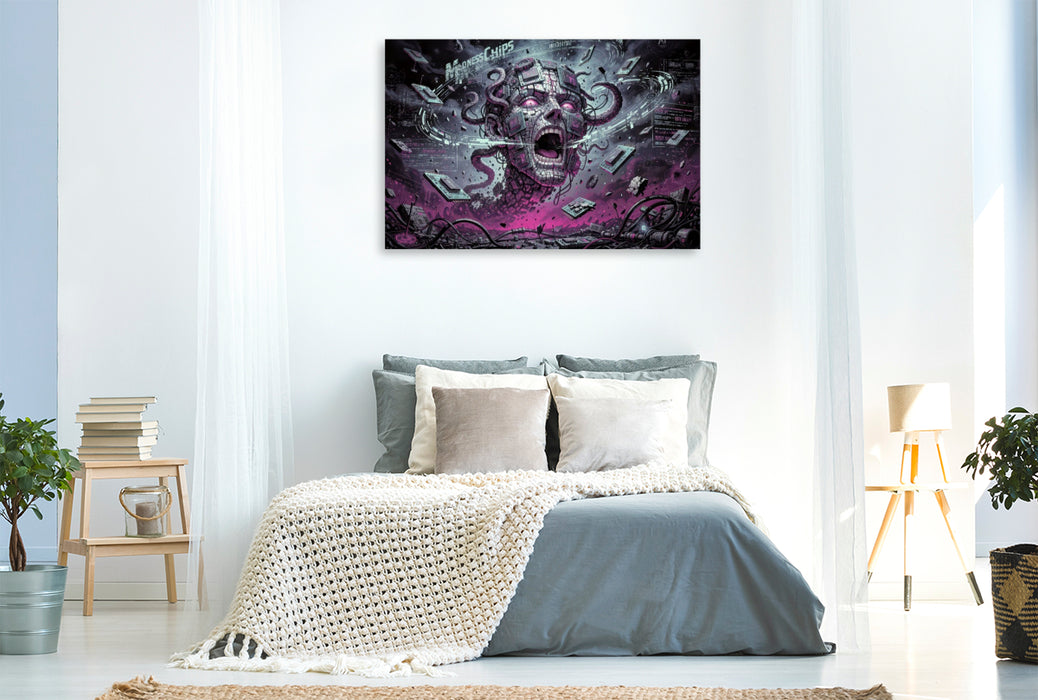 Premium Textil-Leinwand Ein Motiv aus dem Kalender KI - Hysterie