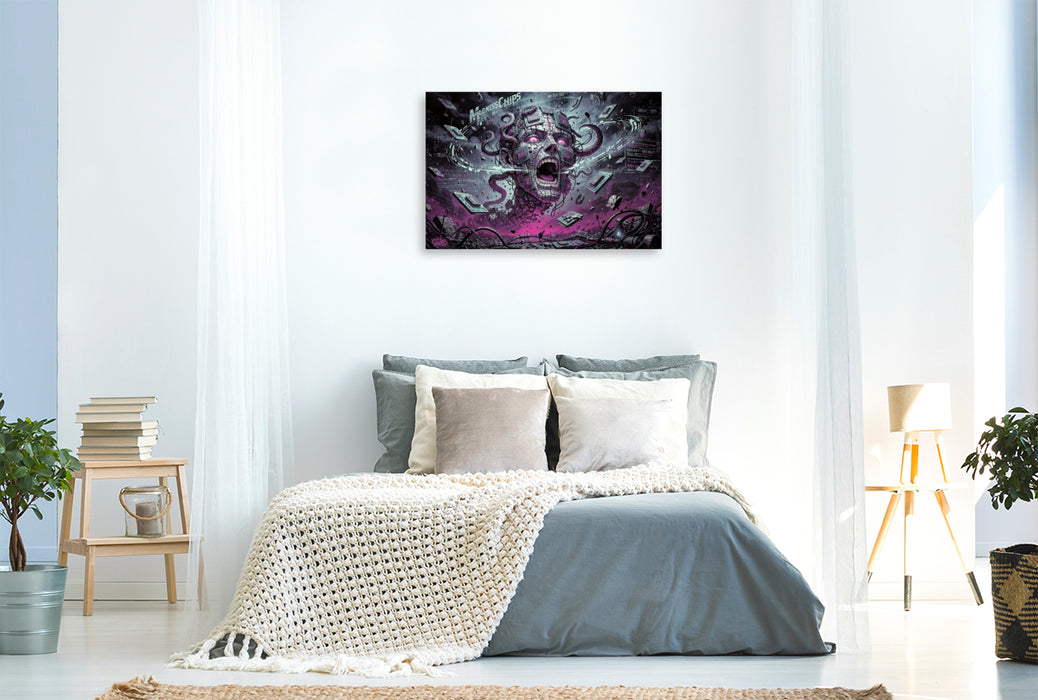 Premium Textil-Leinwand Ein Motiv aus dem Kalender KI - Hysterie