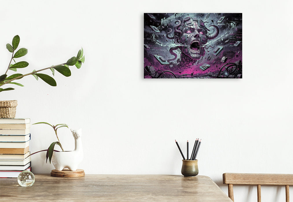 Premium Textil-Leinwand Ein Motiv aus dem Kalender KI - Hysterie