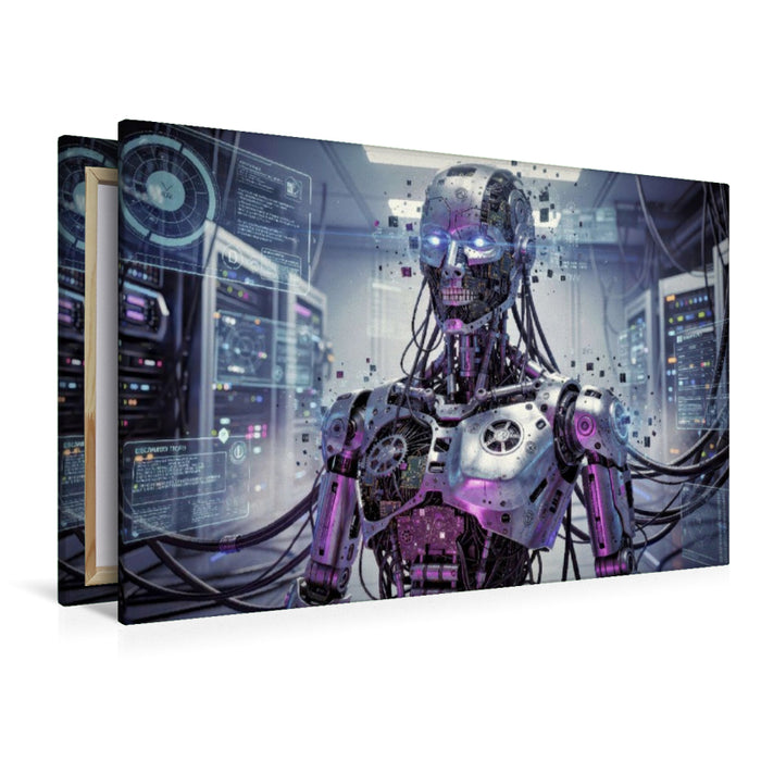 Premium Textil-Leinwand Mehr_Drama_als_Daten.
