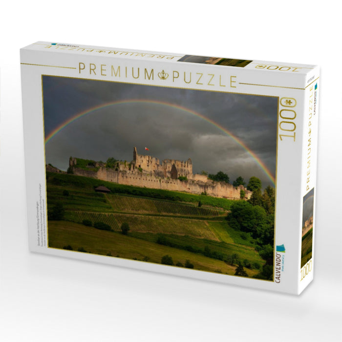 Gewitter an der Hochburg/Emmendingen - CALVENDO Foto-Puzzle'
