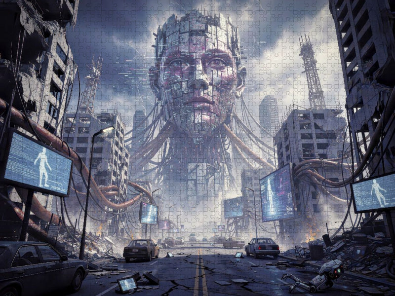 Digitale Panik — Wenn Algorithmen lauter schreien. - CALVENDO Foto-Puzzle'