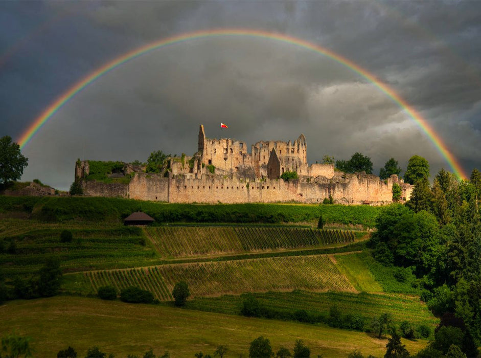 Gewitter an der Hochburg/Emmendingen - CALVENDO Foto-Puzzle'