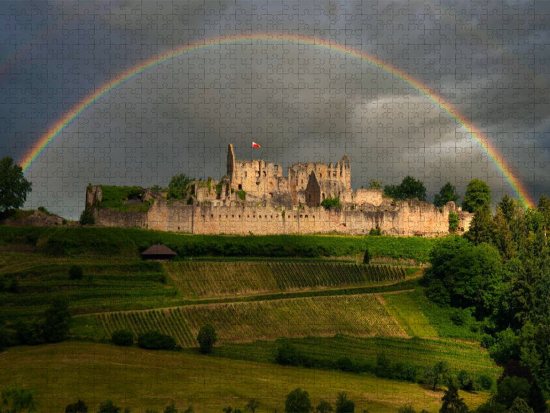 Gewitter an der Hochburg/Emmendingen - CALVENDO Foto-Puzzle'