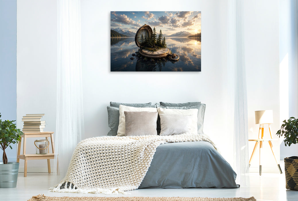 Premium Textil-Leinwand Wald der verlorenen Zeit