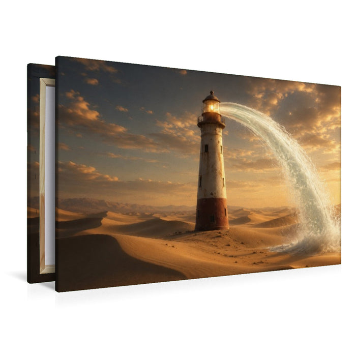 Premium Textil-Leinwand Der Leuchtturm der Hoffnung