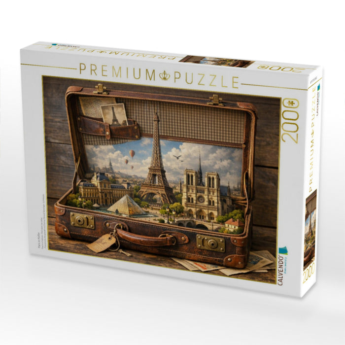 Paris im Koffer - CALVENDO Foto-Puzzle'