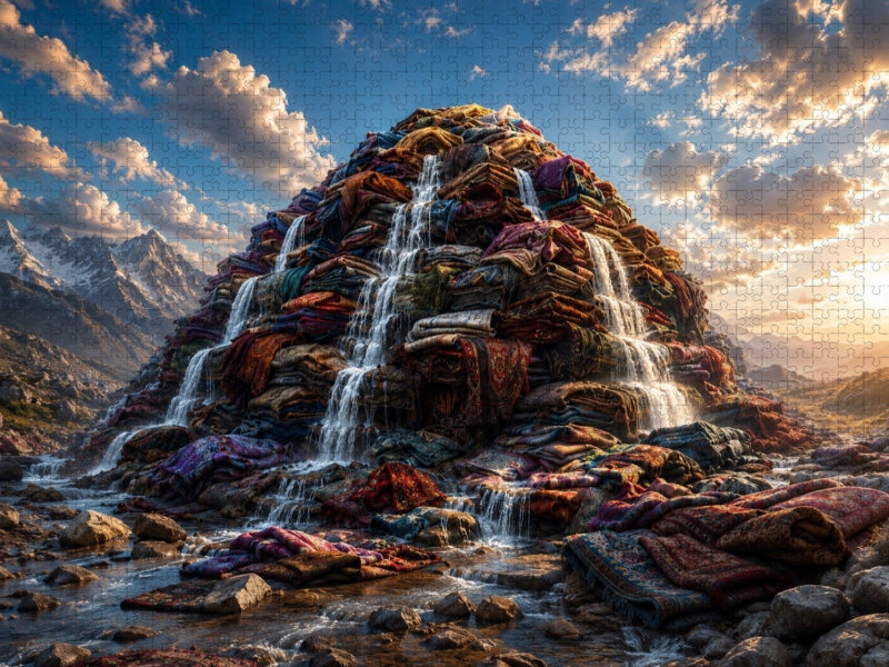 Die Stoffberge der Träume - CALVENDO Foto-Puzzle'