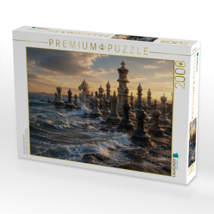 Das Schachbrett der Gezeiten - CALVENDO Foto-Puzzle'