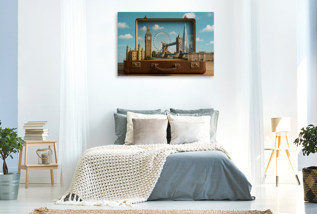 Premium Textil-Leinwand Zauberhaftes London