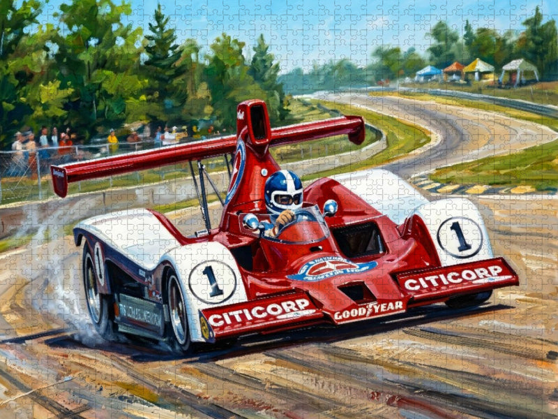 1979 gewann Jacky Ickx die amerikanische Can-Am Serie im Lola T333 souverän. - CALVENDO Foto-Puzzle'