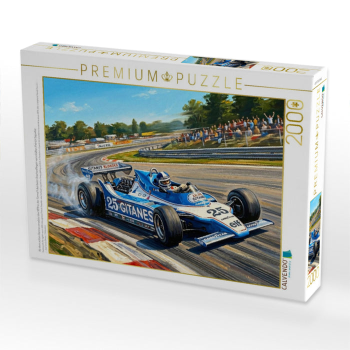 Ab dem achten Rennen ersetzte Ickx 1979 in der Formel 1 den beim Drachenfliegen verunfallten Patrick Depailler. - CALVENDO Foto-Puzzle'