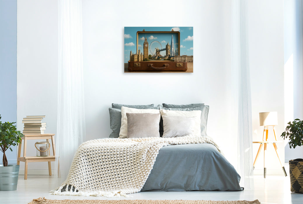 Premium Textil-Leinwand Zauberhaftes London