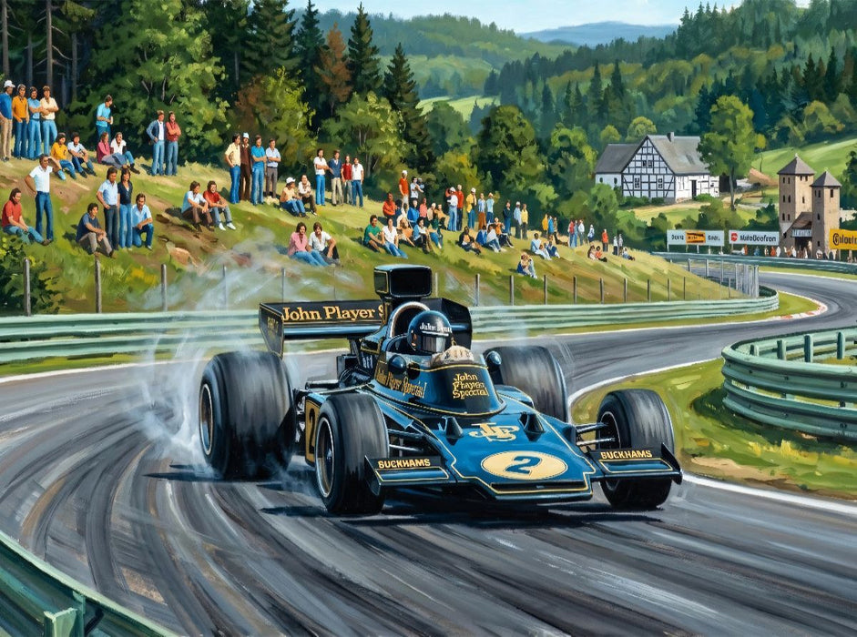 Ickx hatte die Scuderia Ferrari verlassen und startete 1974 in der Formel 1 für das britische Team Lotus. - CALVENDO Foto-Puzzle'