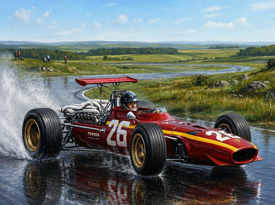 In der Formel 1 war Jacky Ickx für Ferrari 1968 sowie von 1970 bis 1973 unterwegs. - CALVENDO Foto-Puzzle'