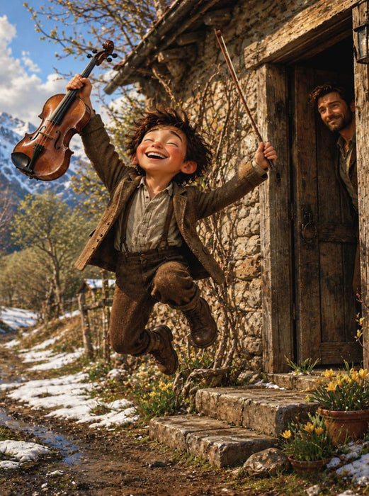 Freudensprung - CALVENDO Foto-Puzzle'