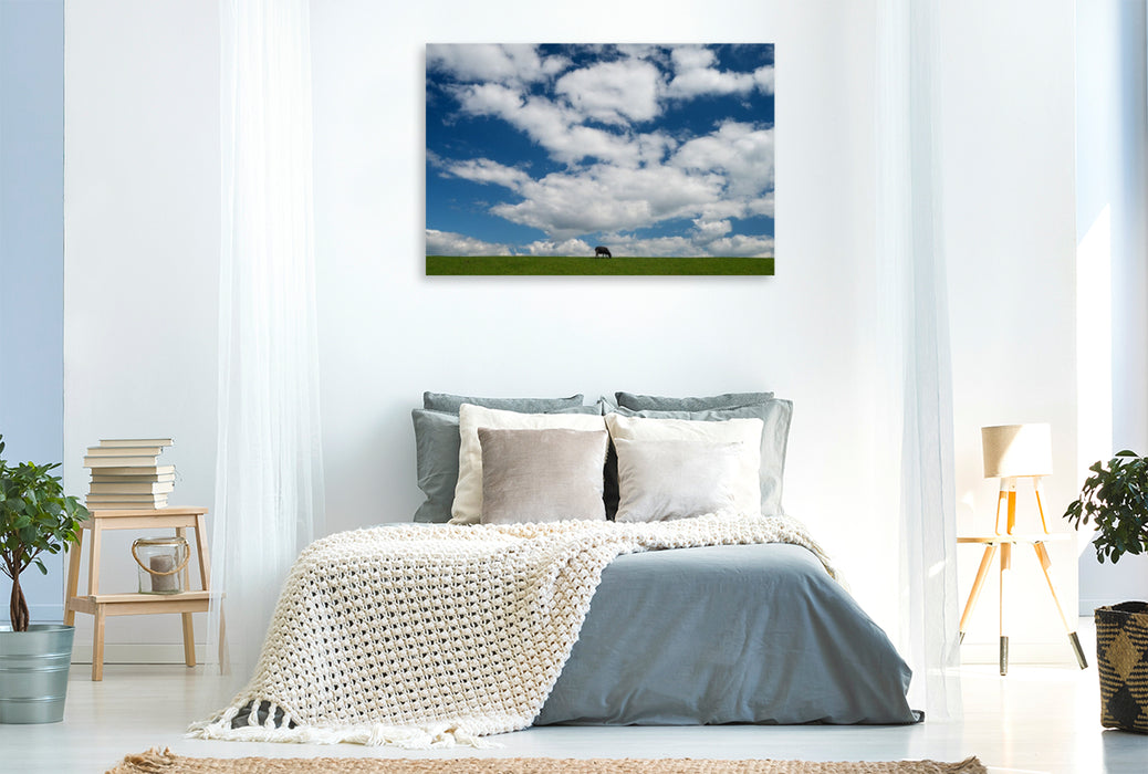 Premium Textil-Leinwand Dangaster Deichschaf