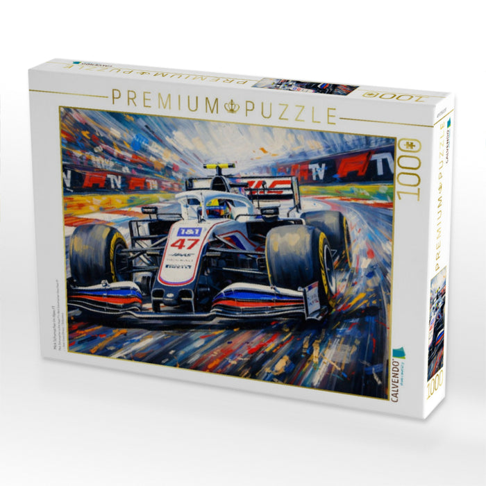 Mick Schumacher im Haas F1 - CALVENDO Foto-Puzzle'