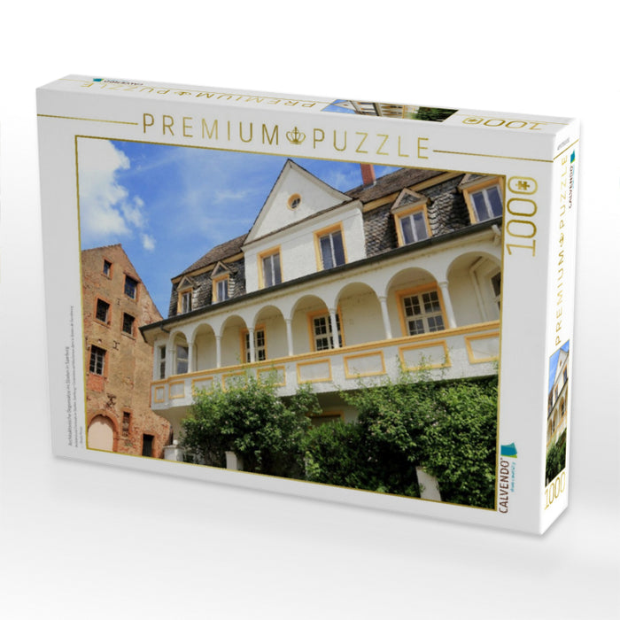 Architektonische Gegensätze im Staden in Saarburg - CALVENDO Foto-Puzzle'