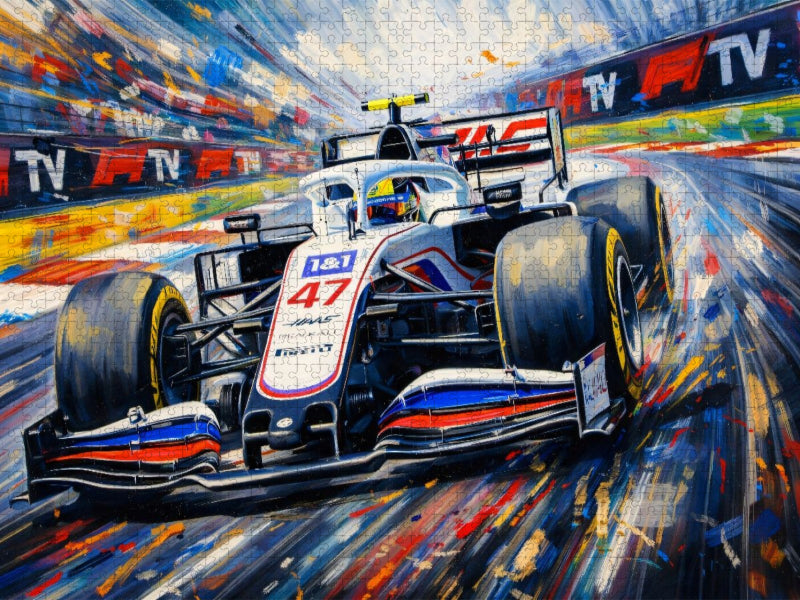 Mick Schumacher im Haas F1 - CALVENDO Foto-Puzzle'