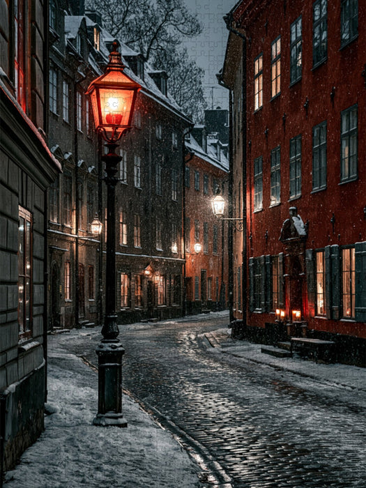 Stockholm, zwischen Eis und Licht - CALVENDO Foto-Puzzle'
