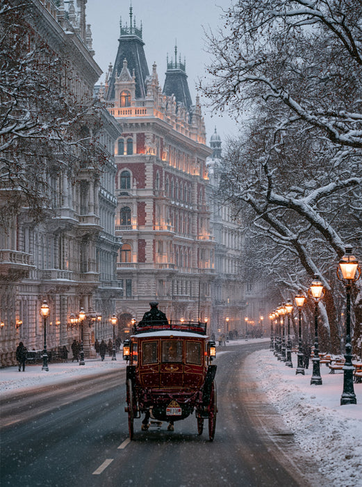 Wien, Kaiserlicher Zauber im Schnee - CALVENDO Foto-Puzzle'